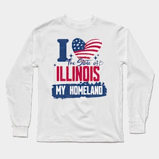 Illinois my homeland Long Sleeve T-Shirt